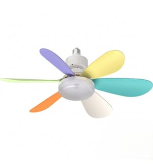 Deckenventilator, mehrfarbig, Metallgehäuse