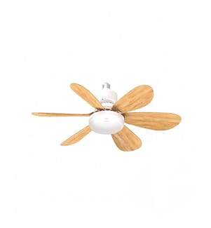 Deckenventilator, Gehäuse aus Holz und Metall