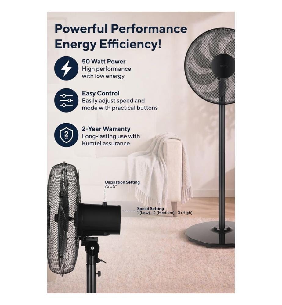 Ventilator, Schwarz, 100 % ABS
