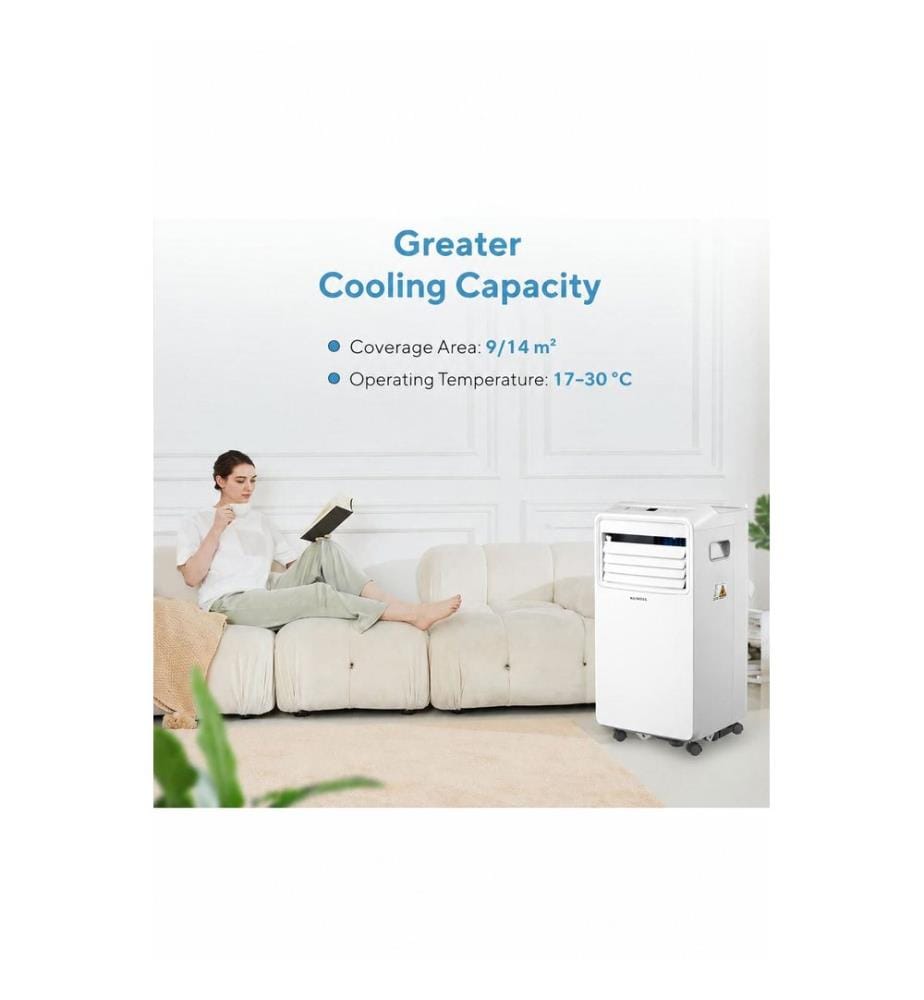 Tragbare Klimaanlage, Weiss, 100 % ABS