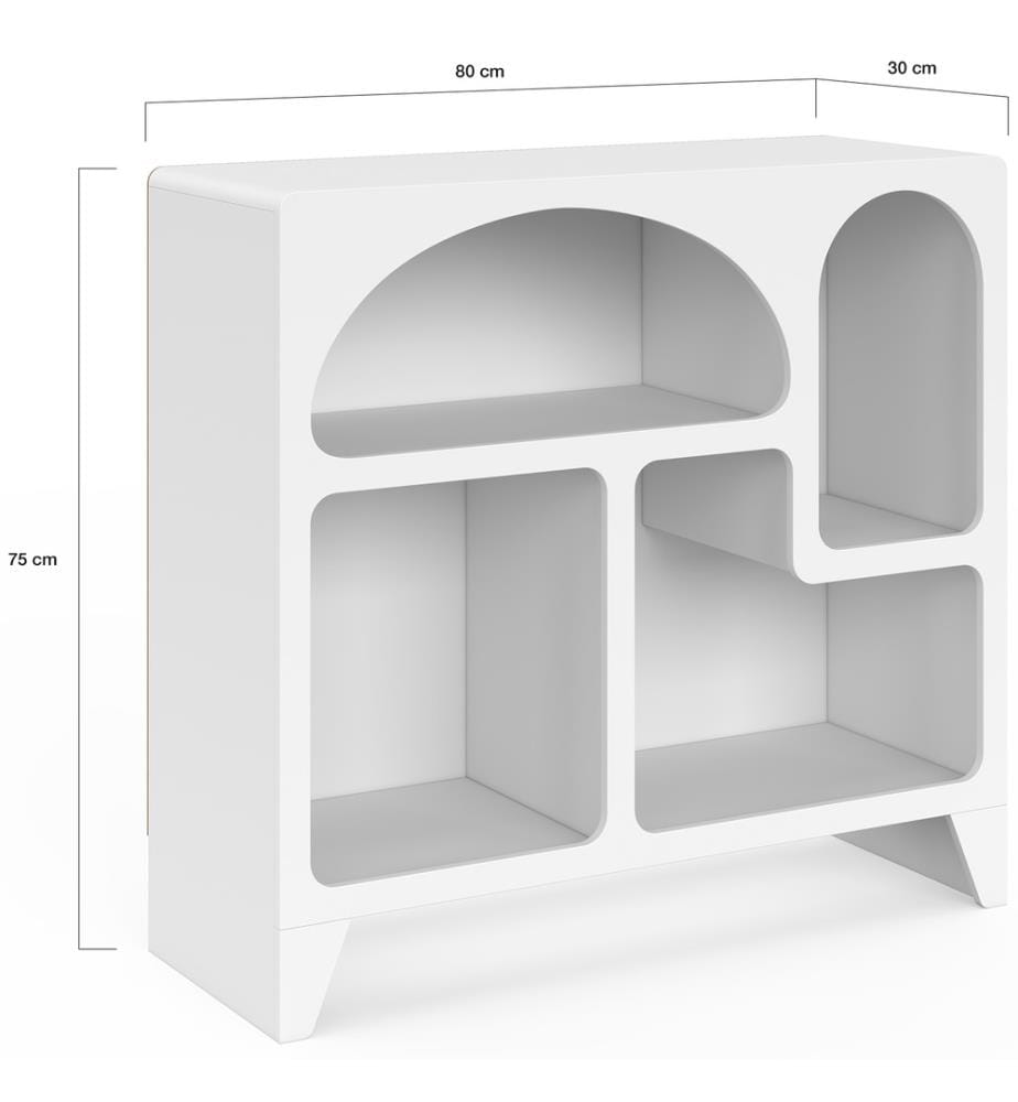 Buffet 80 cm - Alanya - Blanc