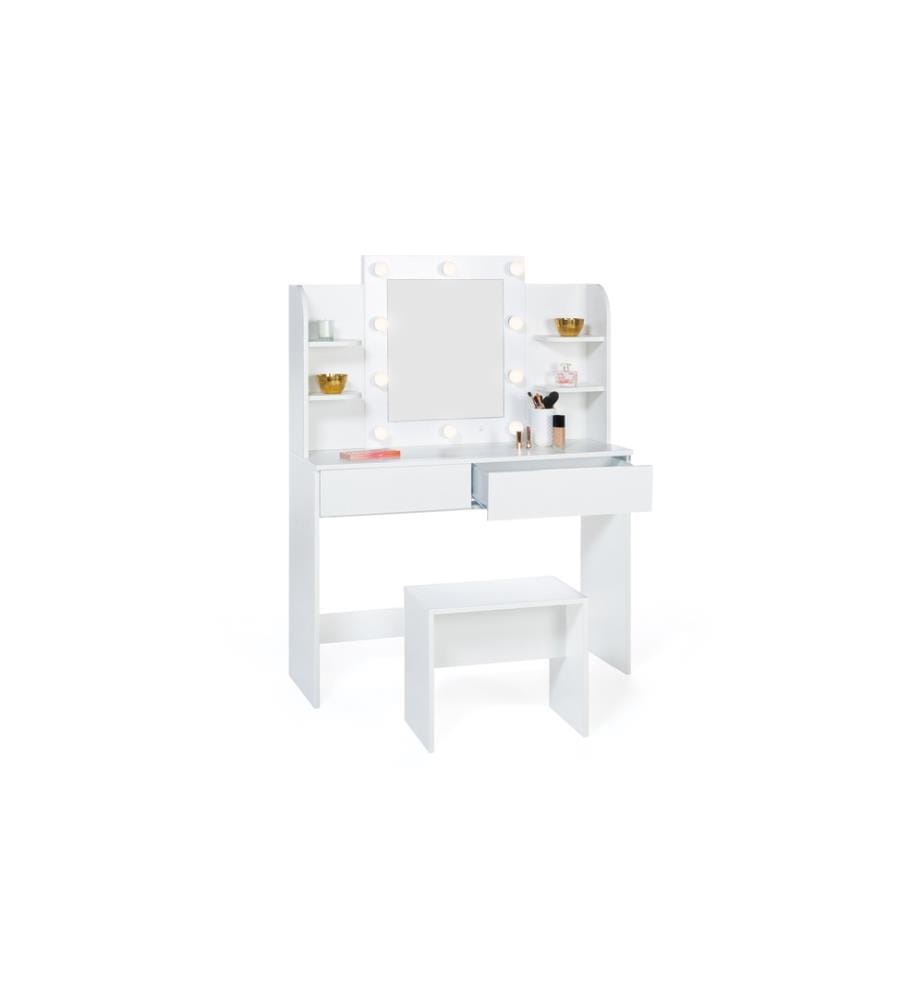 Comodino Zita 108x40x141cm - Bianco