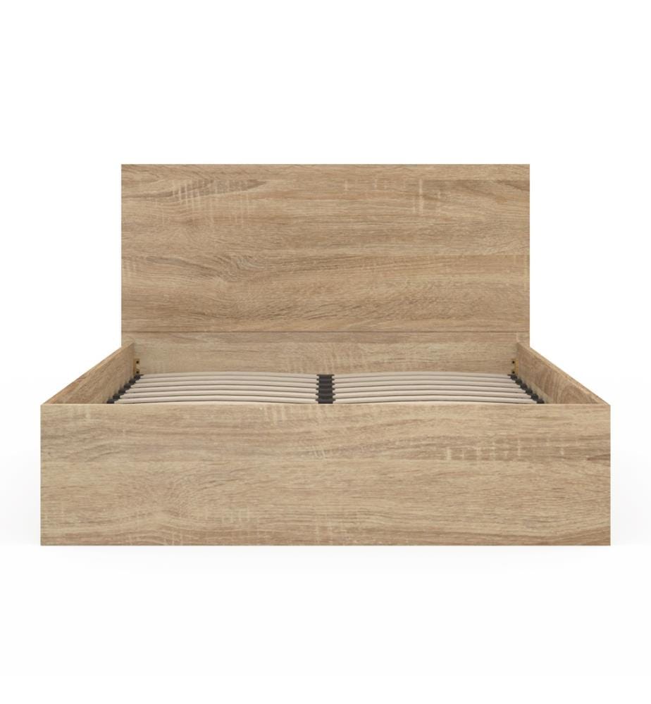 Letto box Sicilia con rete e testata 160 x 200 cm - Marrone
