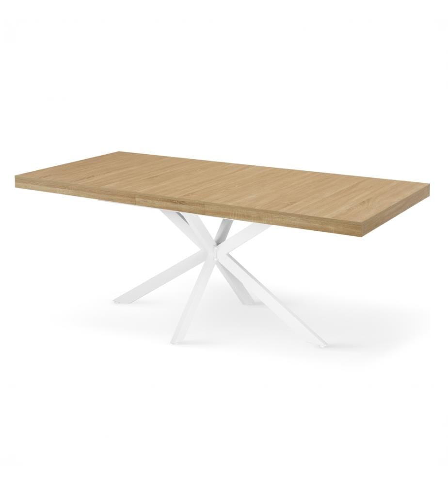 Table de Repas Extensible Memphis 160-20 0cm - Blanc