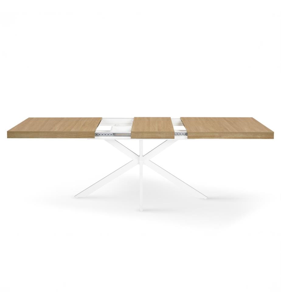 Table de Repas Extensible Memphis 160-20 0cm - Blanc