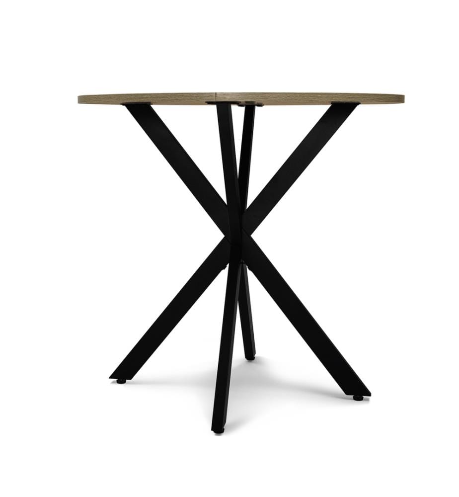 Tavolo da Pranzo Soline 80 x 80 x 75 cm - Legno e Nero