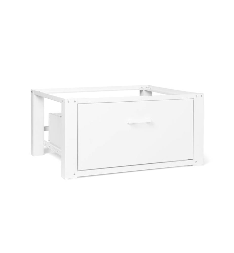 Socle spécial machine à laver blanc avec tiroir 100kg