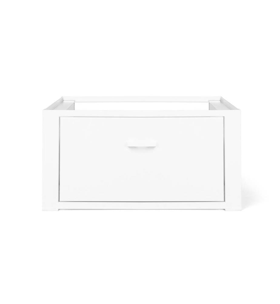 Socle spécial machine à laver blanc avec tiroir 100kg