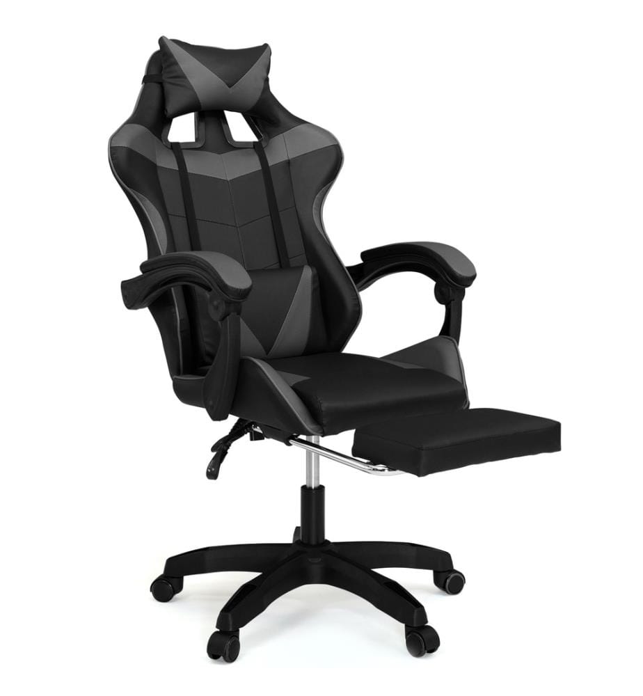 Fauteuil de Bureau 63x62x114-124cm - Noir & Gris
