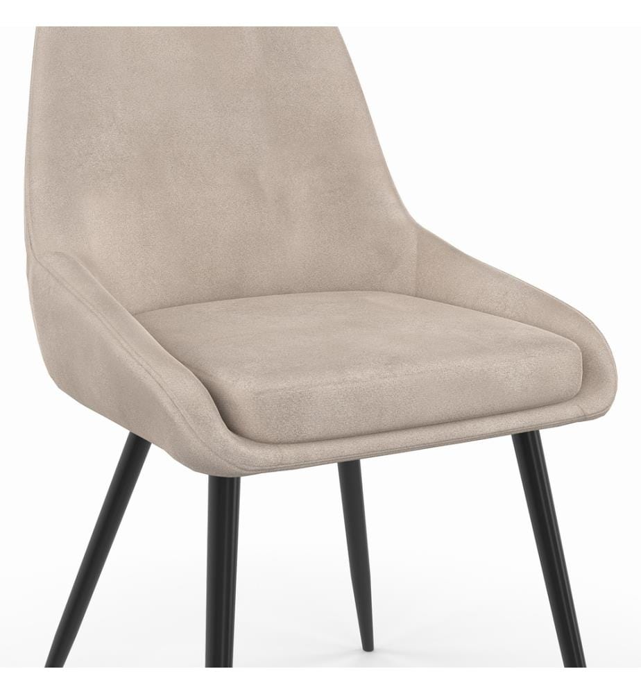 4er-Set Stühlen Olivia Sitzfläche - Taupe