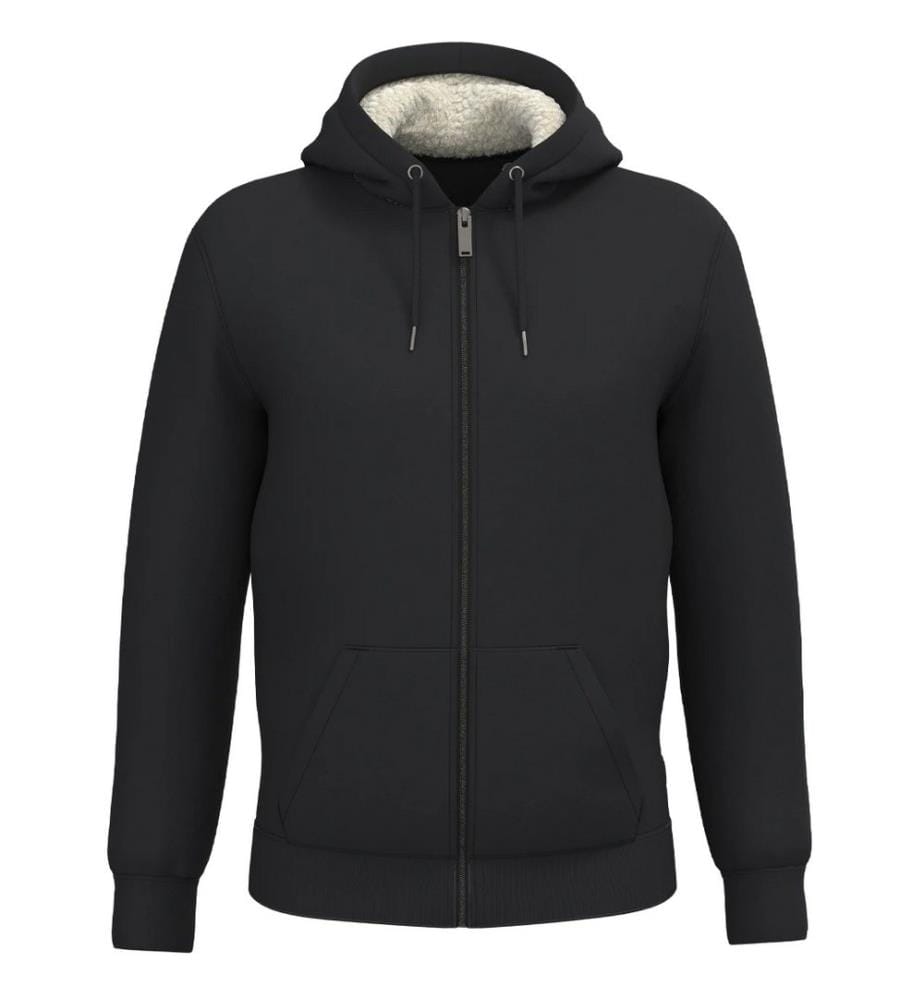 Native Spirit - Jacke für Herren/Damen Unisex, Durchgehender Reissverschluss, Sherpa-Futter