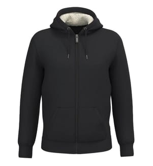 Native Spirit - Jacke für Herren/Damen Unisex, Durchgehender Reissverschluss, Sherpa-Futter