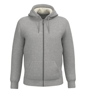 Native Spirit - Jacke für Herren/Damen Unisex, Durchgehender Reissverschluss, Sherpa-Futter