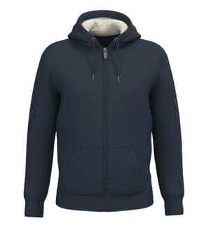 Native Spirit - Jacke für Herren/Damen Unisex, Durchgehender Reissverschluss, Sherpa-Futter