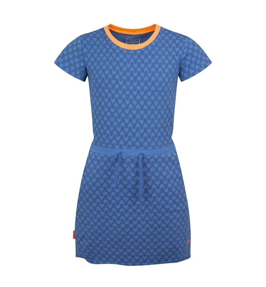 Noresund Dress - Kornblume und mystisches Blau und Korallenschleier