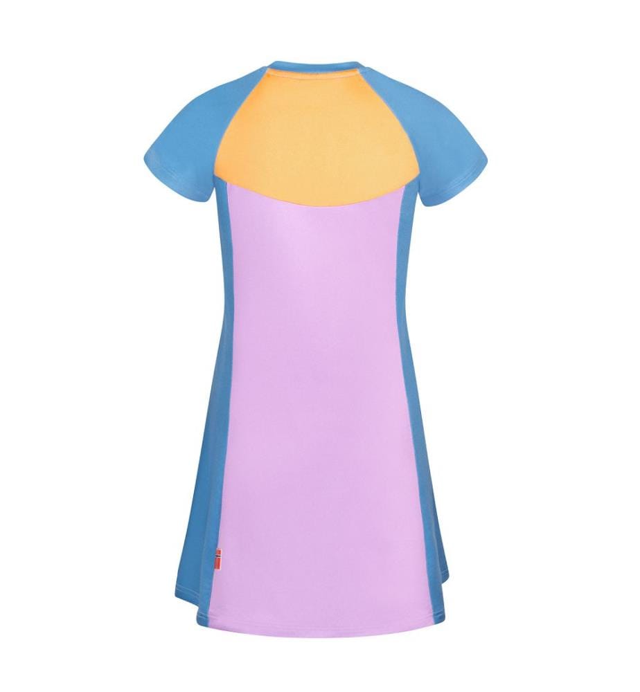 Senja Dress - Violettes Sorbet und Kornblume und Korallenschleier