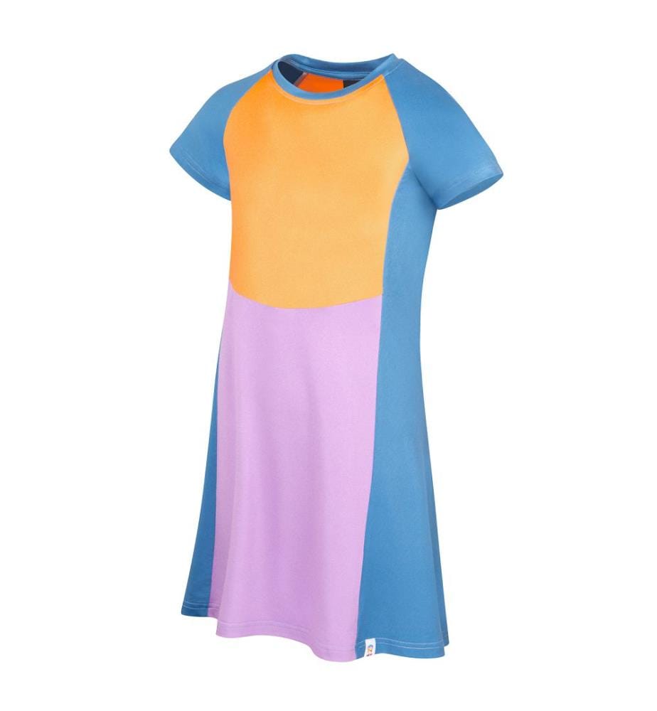 Senja Dress - Violettes Sorbet und Kornblume und Korallenschleier