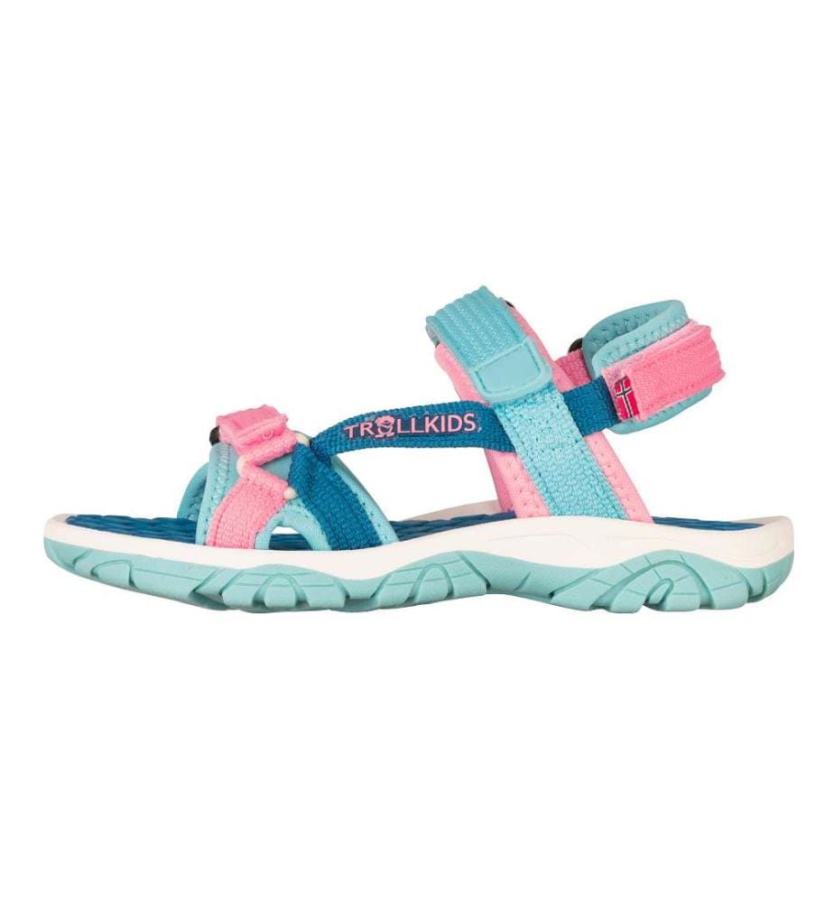 Oslofjord Sandals - Harbor Blue & Aqua Haze & Peony Rose