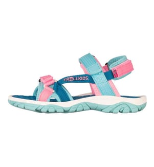 Oslofjord-Sandalen - Harbor Blue & Aqua Haze & Peony Rose