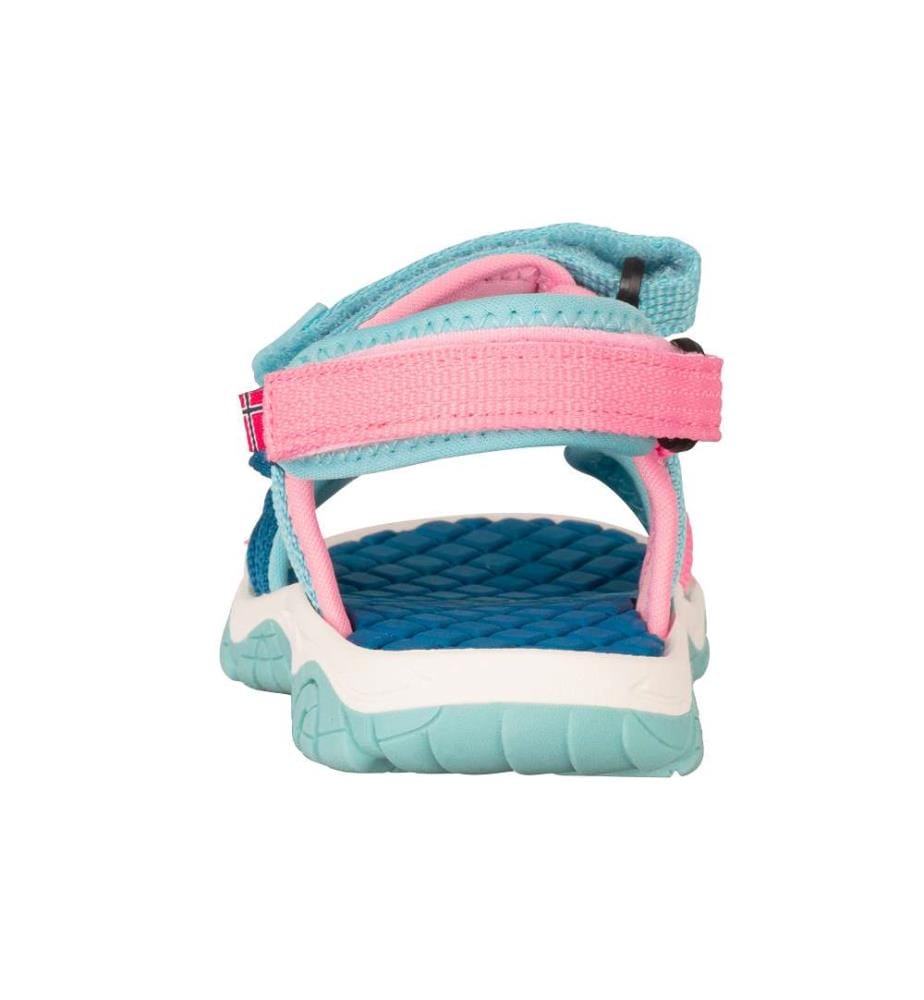 Oslofjord Sandals - Harbor Blue & Aqua Haze & Peony Rose