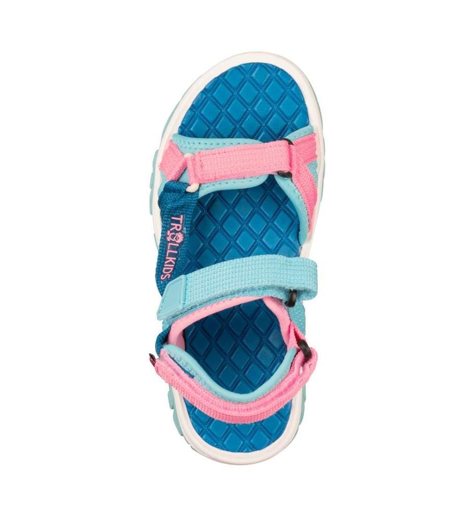 Oslofjord Sandals - Harbor Blue & Aqua Haze & Peony Rose