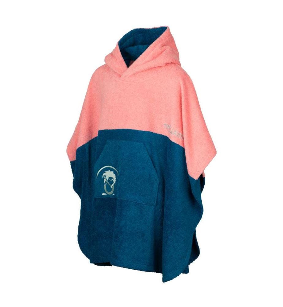 Poncho de surf Kvalvika - Peony Rose & Harbor Blue