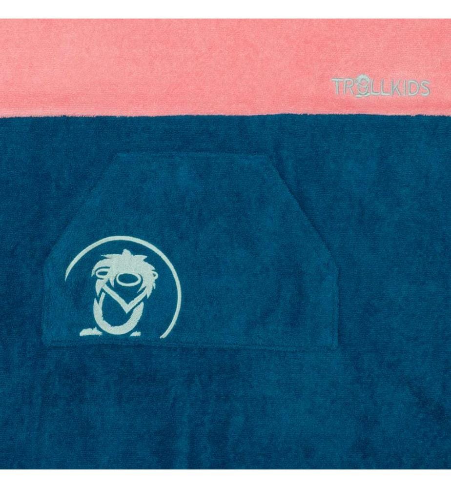 Poncho de surf Kvalvika - Peony Rose & Harbor Blue