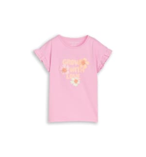 T-Shirt Chiffon-Muster - Rosa
