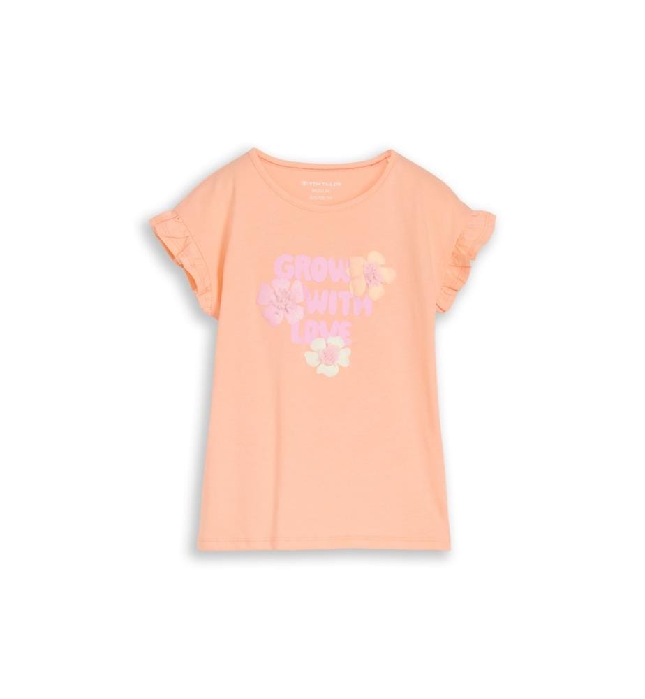 T-Shirt Chiffon Motif - Orange