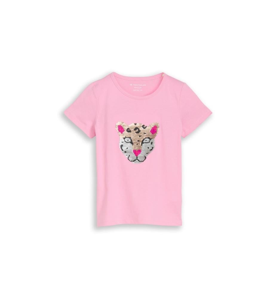 Reversible Sequins T-Shirt - Rosa