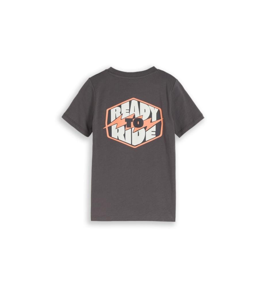 Bedrucktes T-Shirt - Grau