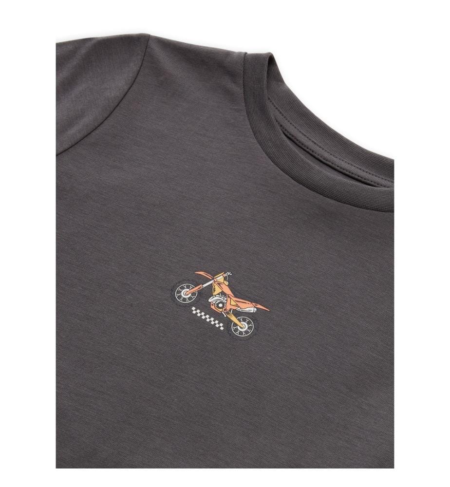 Bedrucktes T-Shirt - Grau