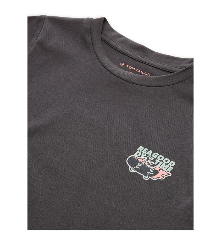 T-shirt imprimé photo - Gris foncé urbain