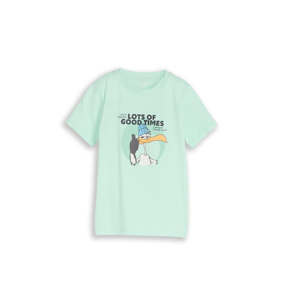 T-shirt imprimé photo - Vert clair