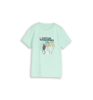 T-Shirt mit Fotodruck - Hellgrün
