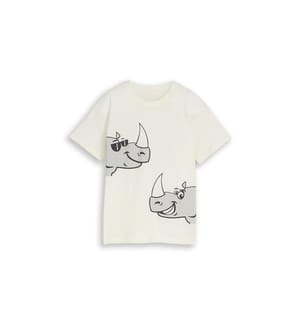 Übergrosses T-Shirt mit Rückenprint - Off-White