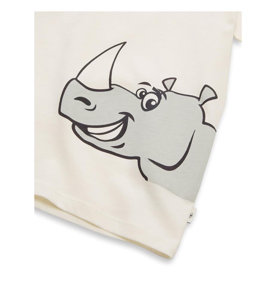 T-shirt oversize imprimé dos - Blanc cassé