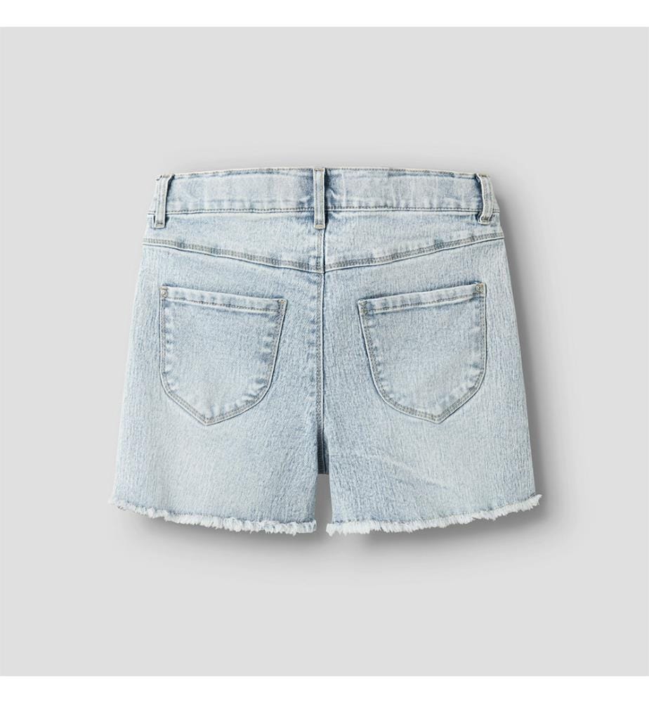 Shorts - Light Blue Bleached Denim