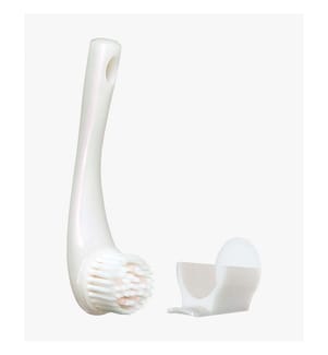 Brosse Nettoyante de Massage - Blanche rosée