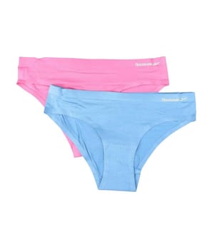 Reebok - Lot de 2 Culottes motif/style uni - Femme
