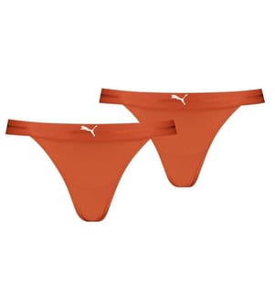 Puma - Lot de 2 Tanga motif/style uni - Femme