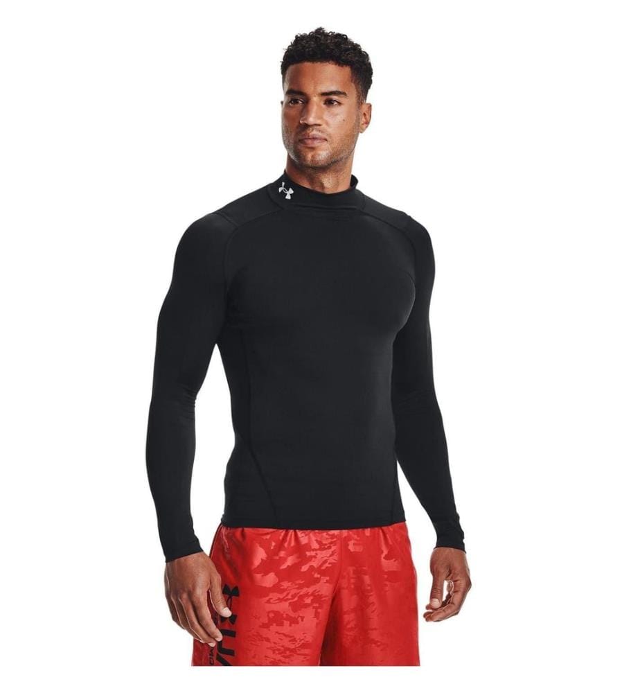 Under Armour - Base Layer Oberteil für Herren, Stehkragen, HeatGear, Raglan langärmelig