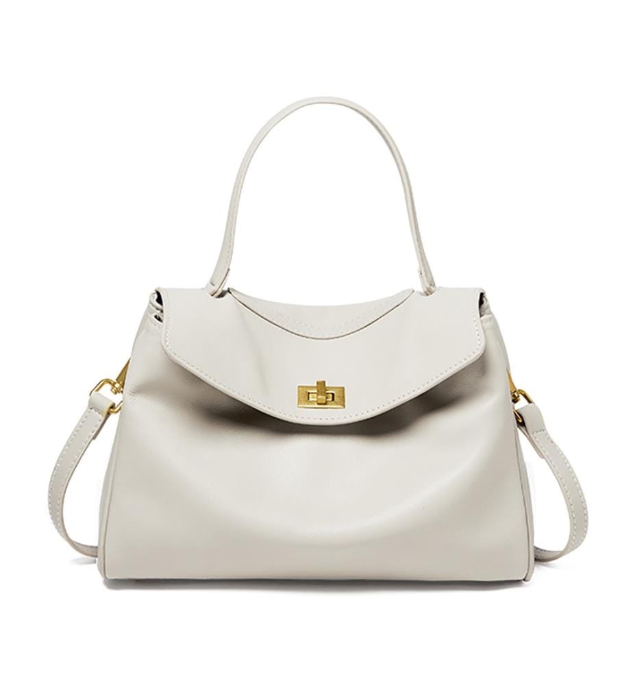 Cloud Ledertasche - Elfenbein