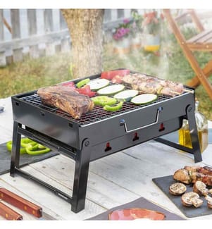 Tragbarer zusammenklappbarer Kohlegrill BearBQ
