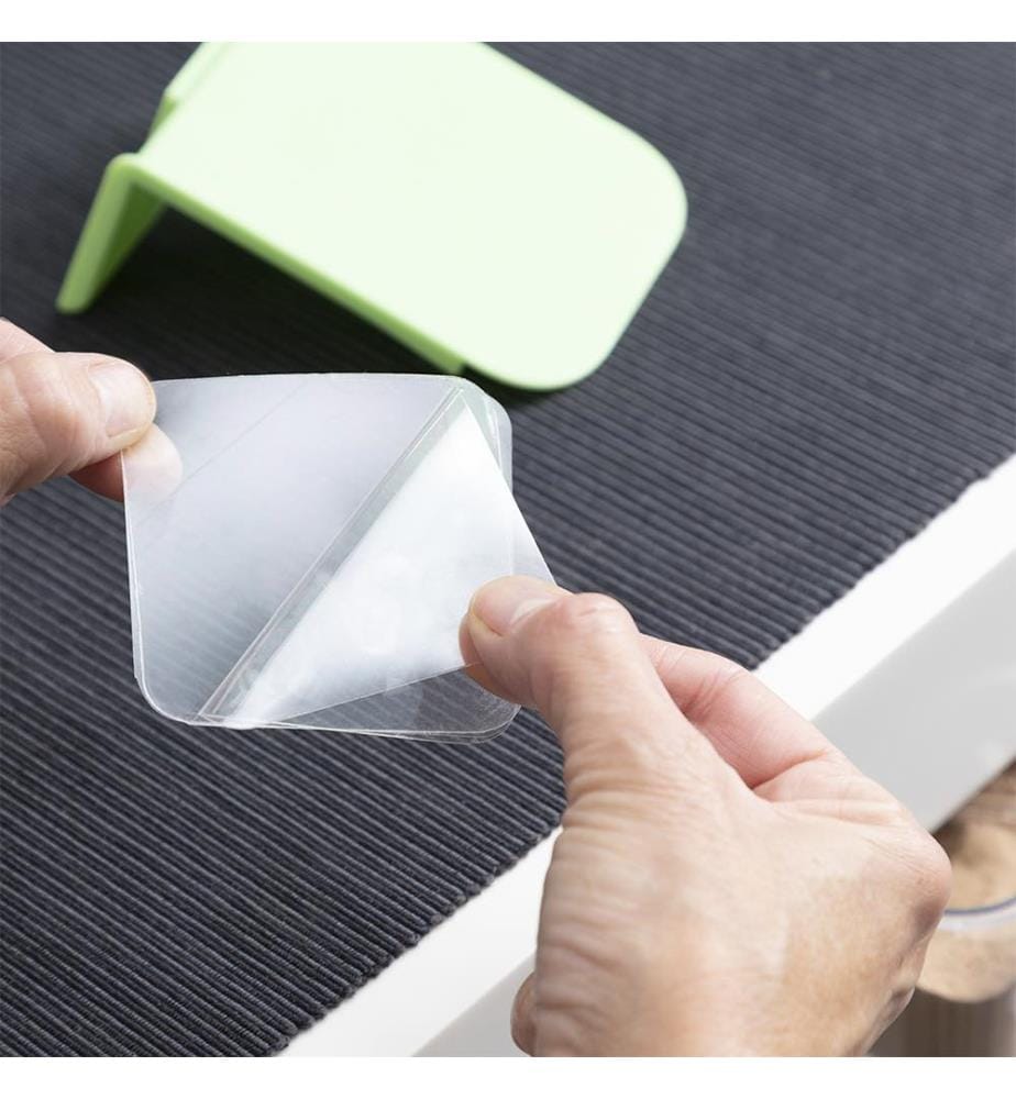 Handstore selbstklebende abnehmbare Küchenbehälter 2er-Pack - Grün und Grau