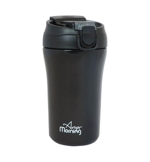 Tasse de voyage à deux bouches noire - 400 ml