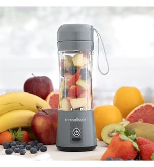 Tragbarer, wiederaufladbarer Shakuit Blender Becher - Grau