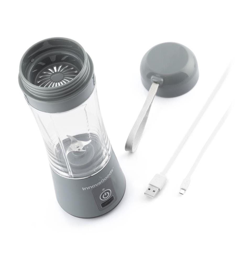 Tragbarer, wiederaufladbarer Shakuit Blender Becher - Grau