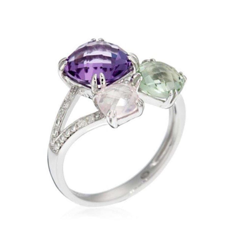 Bague Précieuses Divines - Or Blanc 375/1000