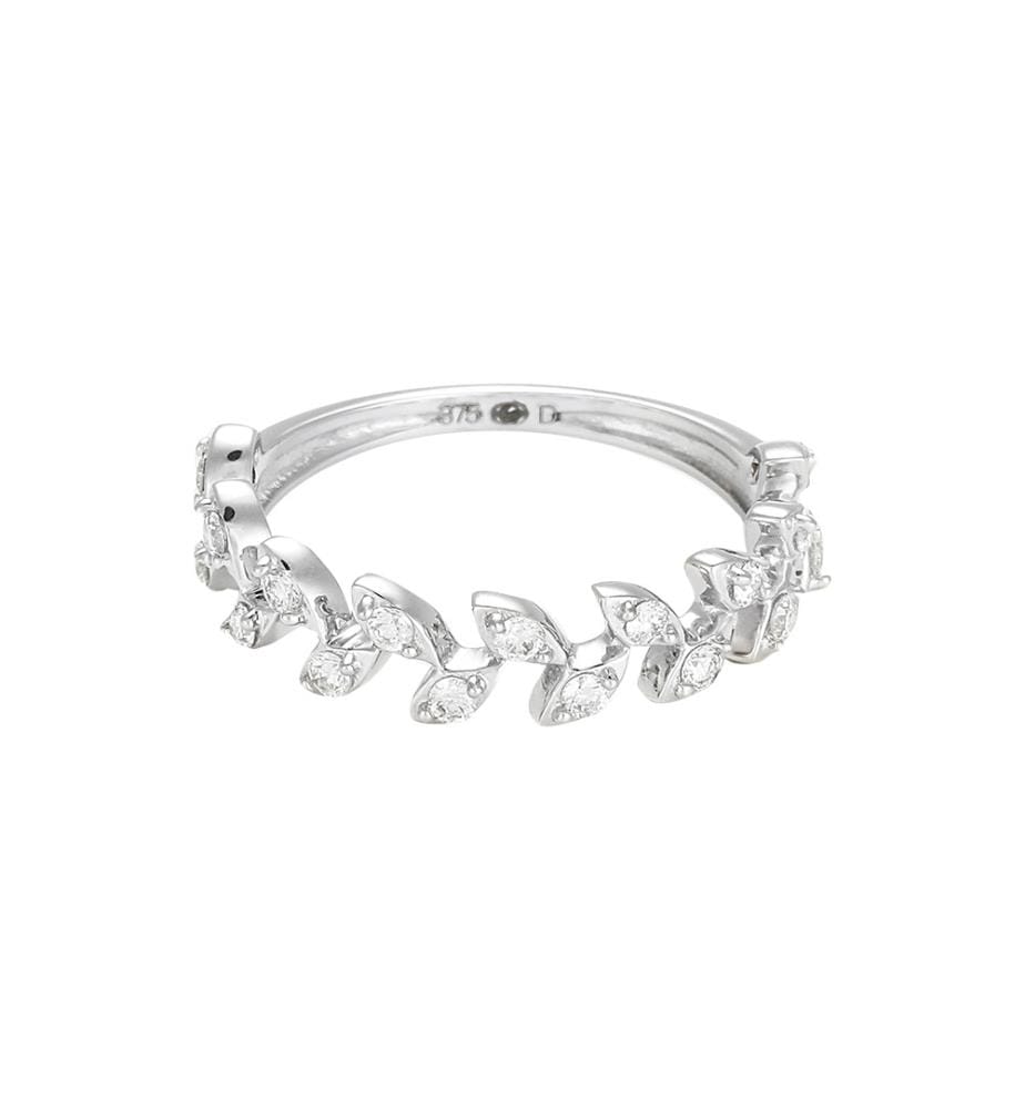 Bague Aubépine - Or Blanc 375/1000